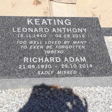 KEATING Leonard Anthony 1940-2016 :: KEATING Richard Adam 1970-2014