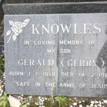 KNOWLES Gerald 1958-1982
