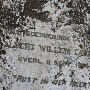 LOUW Albert Willem -1914