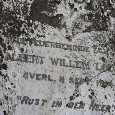 LOUW Albert Willem -1914