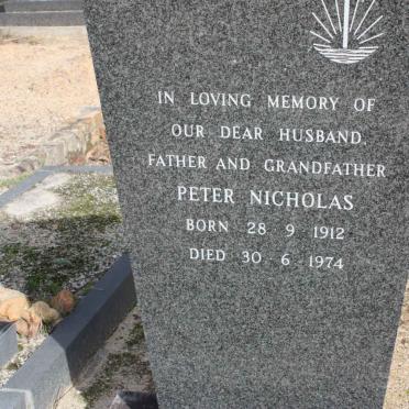 NICHOLAS Peter 1912-1074