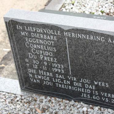 PREEZ Cornelius Cupido, du 1933-1993