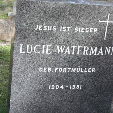 WATERMANN Lucie nee FORTMULLER 1904-1981