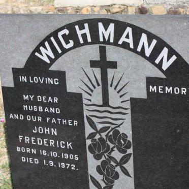WICHMANN John Frederick 1905-1972