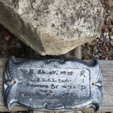 WEE Hannes, de 1932-2001 &amp; ?