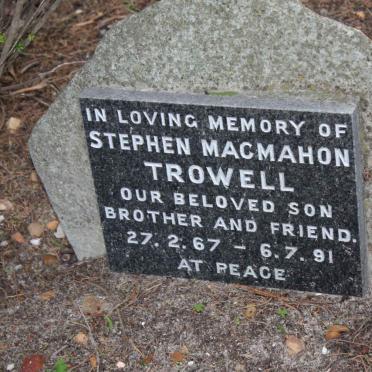 TROWELL Stephen Macmahon 1967-1991