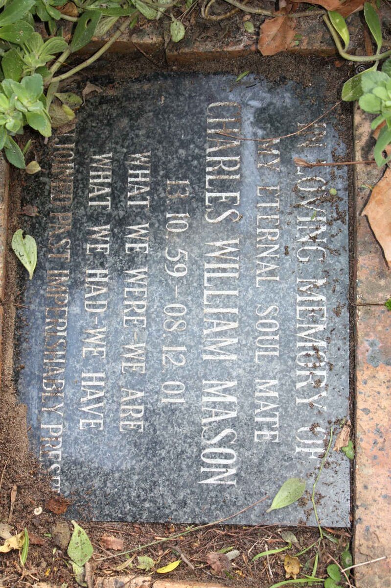 MASON Charles William 1959-2001