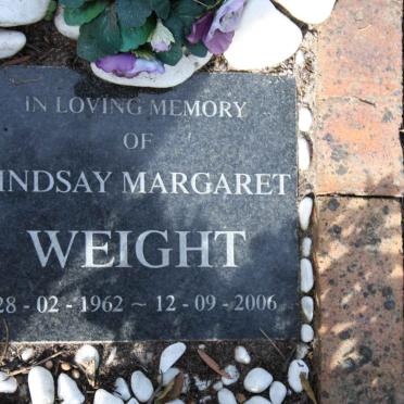 WEIGHT Lindsay Margaret 1962-2006