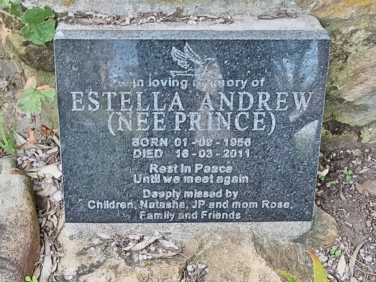 ANDREW Estella  nee PRINCE 1956-2011