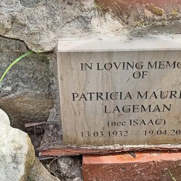 LAGEMAN Patricia Maureen nee ISAAC 1932-2021