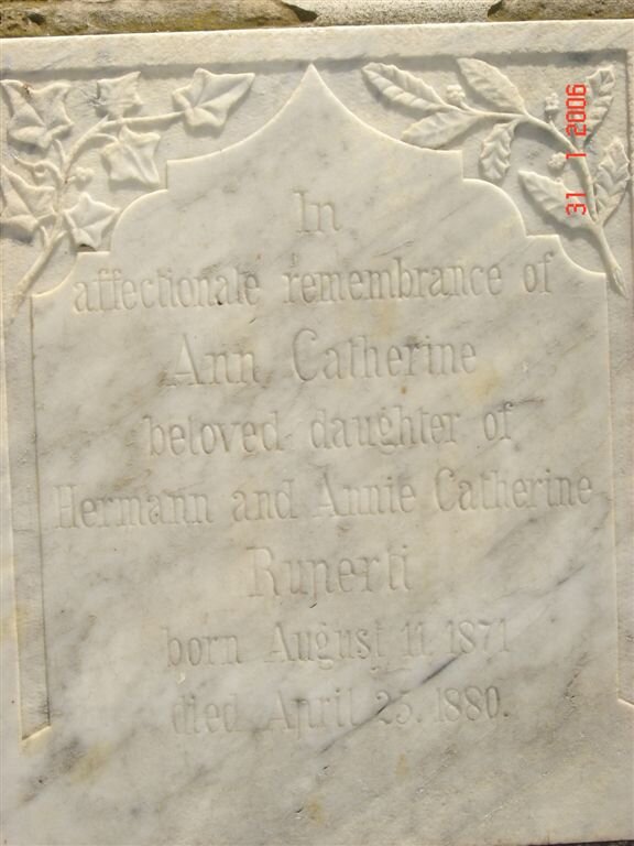 RUPERTI Ann Catherine 1871-1880