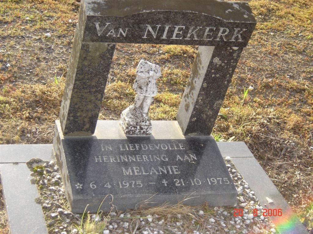 NIEKERK Melanie, van 1975-1975