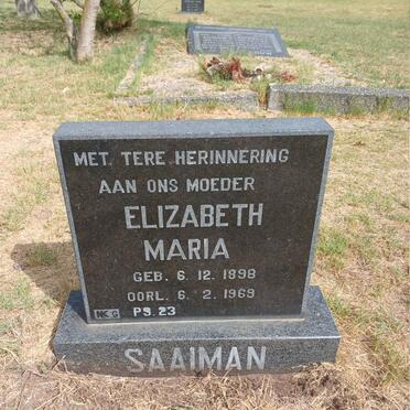 SAAIMAN Elizabeth Maria 1898-1969