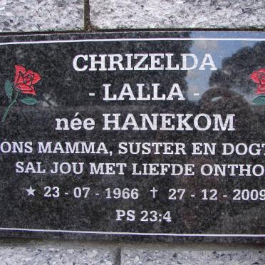 ENGELBRECHT Chrizelda nee HANEKOM 1966-2009