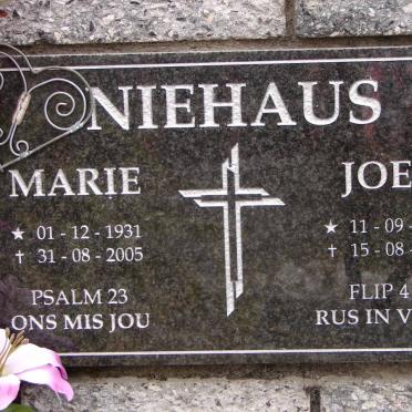 NIEHAUS Joep 1935-2011 &amp; Marie 1931-2005