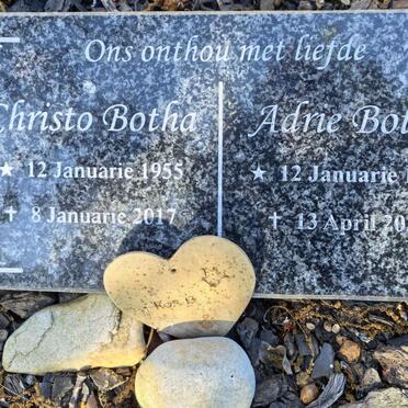 BOTHA Christo 1955-2017 & Adrie 1953-2022