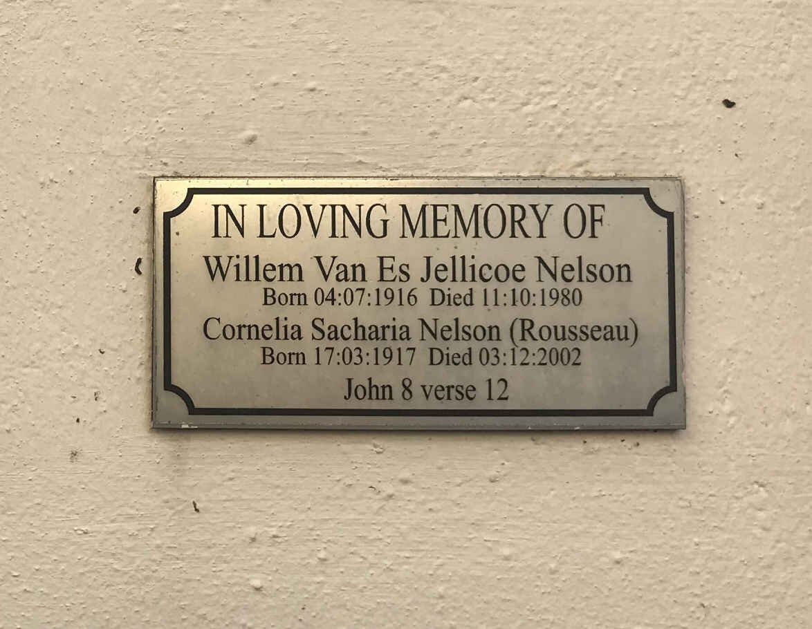 NELSON Willem van Es Jellicoe 1916-1980 & Cornelia Sacharia ROUSSEAU 1917-2002