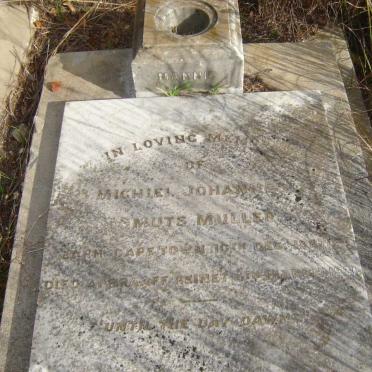 MULLER Michiel Johannes Smuts 1887-1931