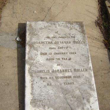 MULLER Cornelis Johannes -1935 &amp; Margaretha Johanna SMUTS -1929