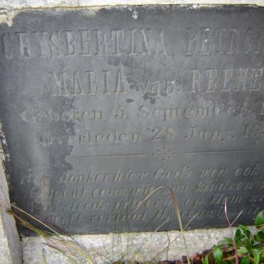 REENEN Geysbertina Petronella Maria, van 1800-1851