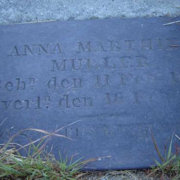 MULLER Anna Marthina 186?-??
