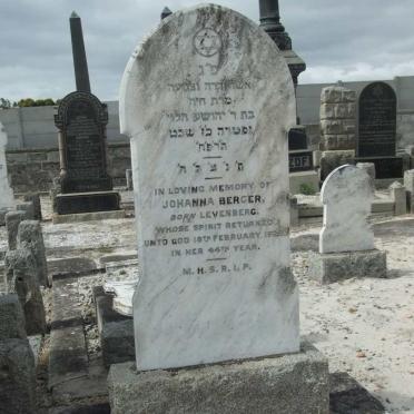 BERGER Johanna nee LEVENBERG -19??
