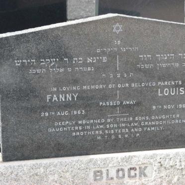 BLOCK Louis -1963 &amp; Fanny -1963