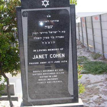 COHEN Janet -1974