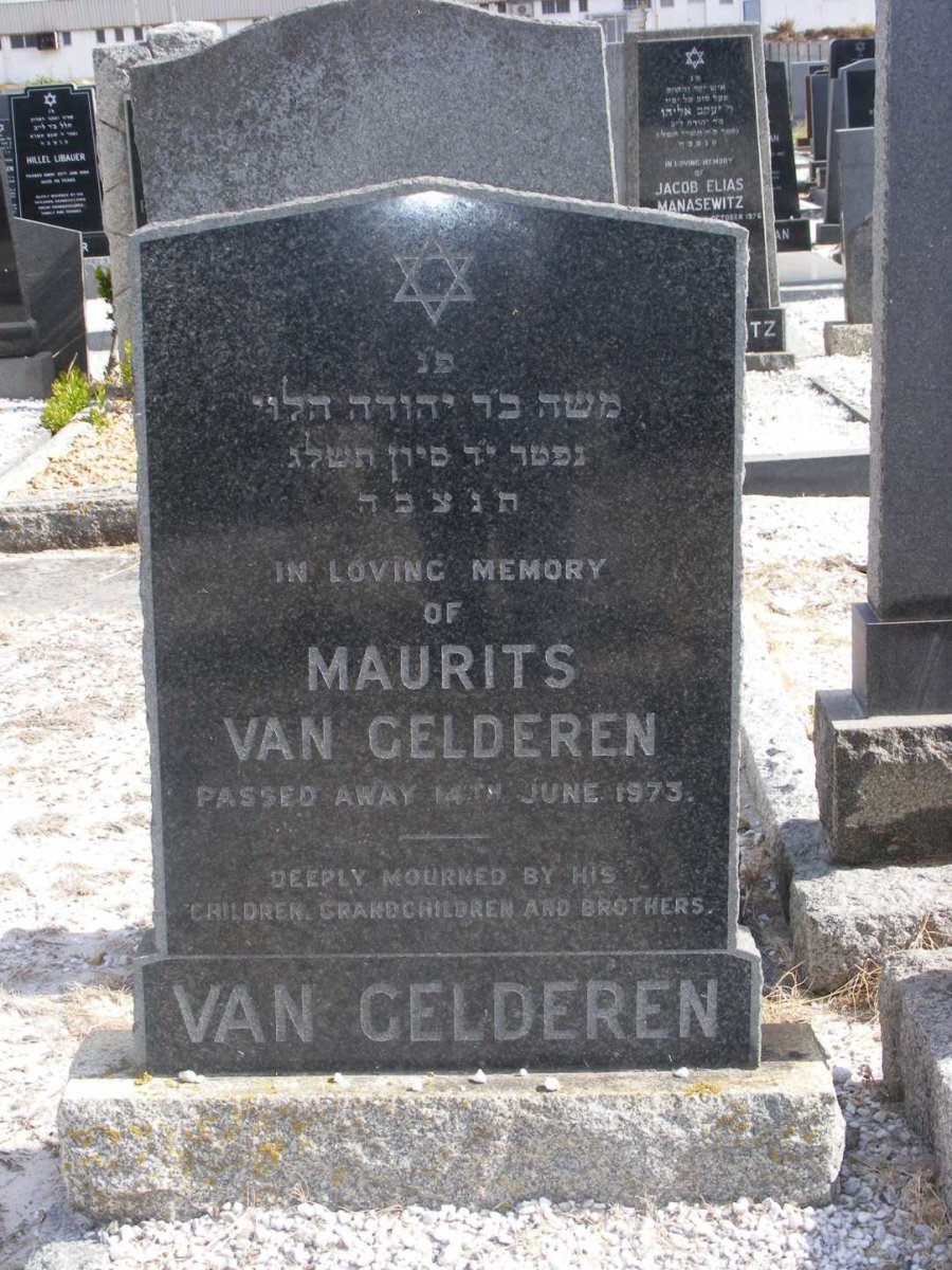 GELDEREN Maurits, van -1973