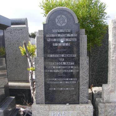 HAFT Rebecca 1878-1960