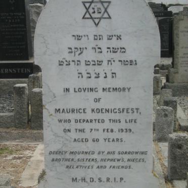 KOENIGSFEST Maurice -1939