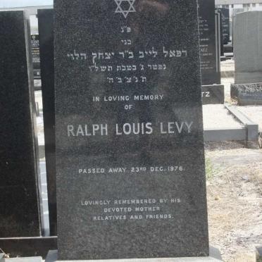 LEVY Ralph Louis -1976