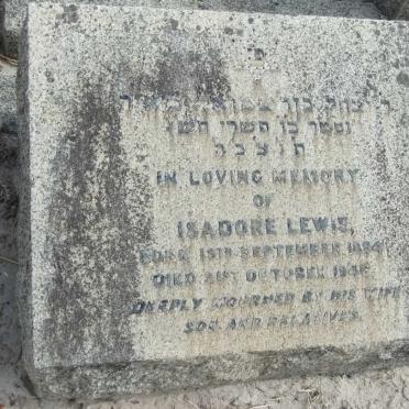 LEWIS Isadore 1894-1946