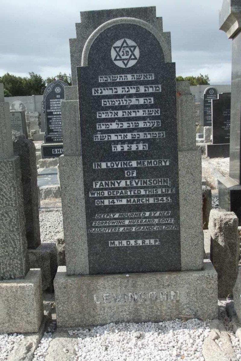 LEVINSOHN Fanny -1945