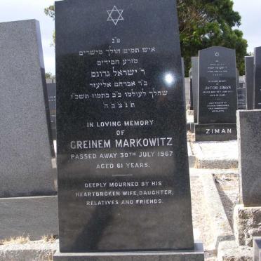 MARKOWITZ Greinem -1967