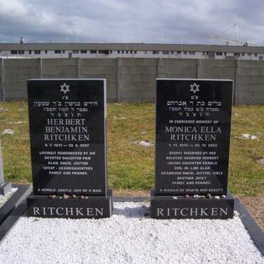 RITCHKEN Herbert Benjamin 1911-2007 &amp; Monica Ella 1914-200?