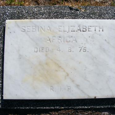 AFRICA Sebina Elizabeth -1975