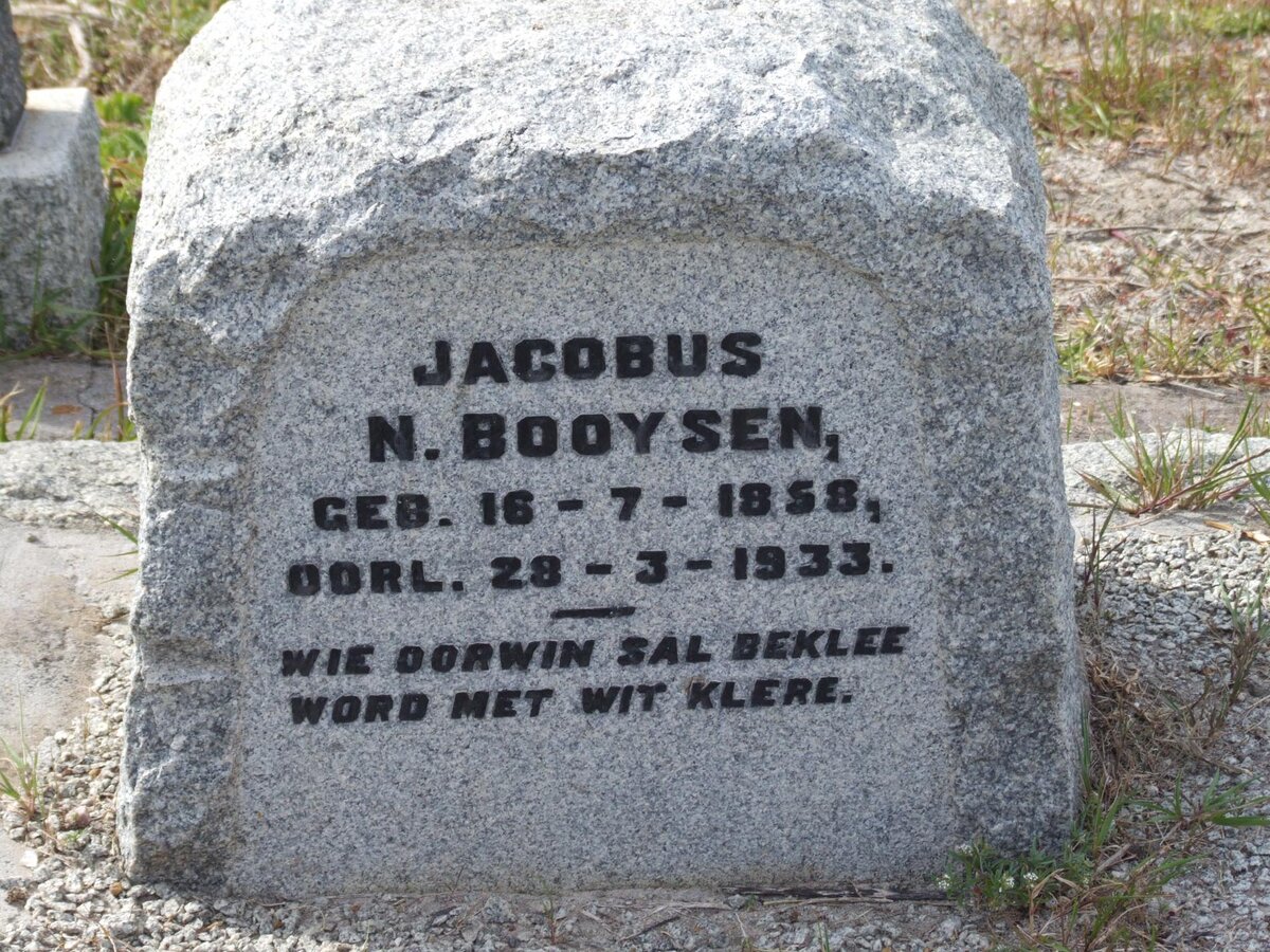 BOOYSEN Jacobus N. 1858-1933