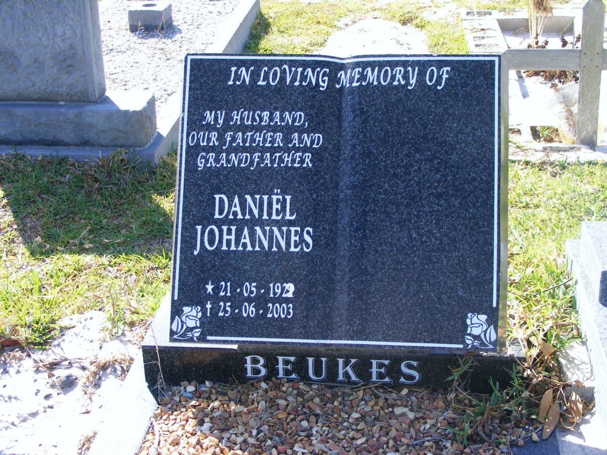 BEUKES Daniel Johannes 1929-2003
