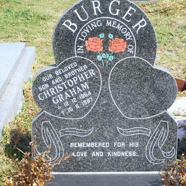 BURGER Christopher Graham 1964-1997