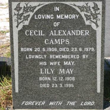 CAMPS Cecil Alexander 1906-1979 &amp; Lily May 1908-1995