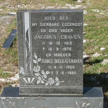 CRAVEN Jacobus 1915-1975 &amp; Isobel 1909-1989