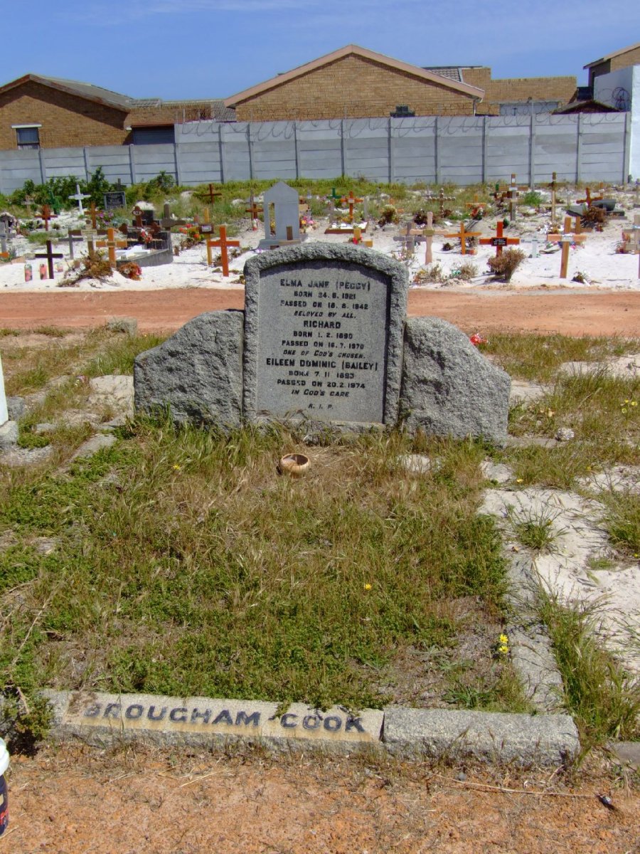 COOK Richard, BROUGHAM 1890-1970 &amp; Eileen Dominic BAILEY 1893-1974 :: BROUGHAM-COOK Elma Jane 1921-1942