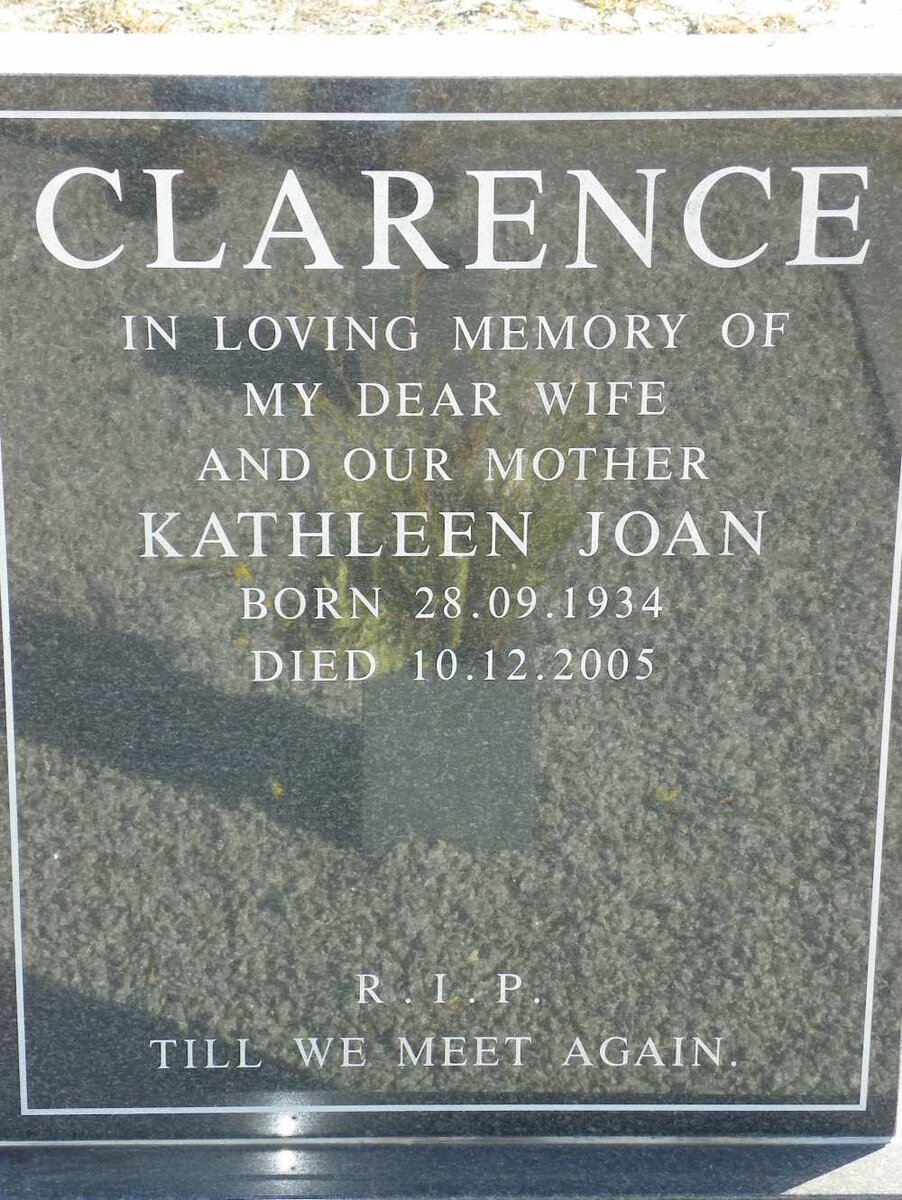 CLARENCE Kathleen Joan 1934-2005
