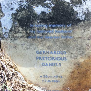 DANIELS Gerhardus Pretorious 1914-1981