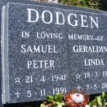 DODGEN Samuel Peter 1941-1991 &amp; Geraldine Linda 1941-2009