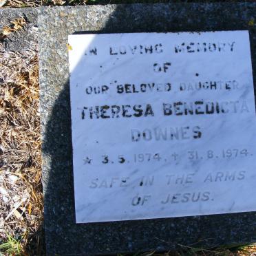 DOWNES Theresa Benedicta 1974-1974
