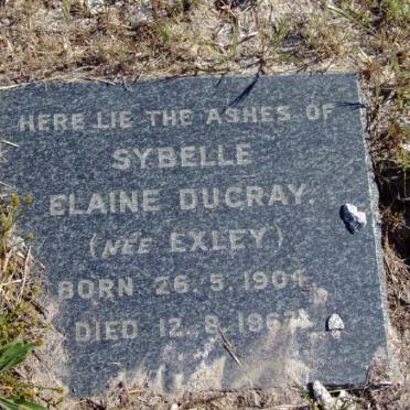 DUCRAY Sybelle Elaine nee EXLEY 1904-1967