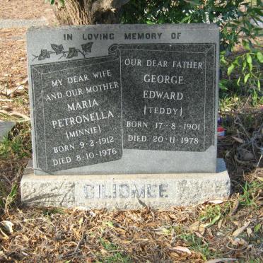 GILIOMEE George Edawrd 1901-1978 &amp; Maria Petronella 1912-1976