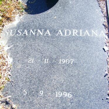 GREYLING Susanna Adriana 1907-1996